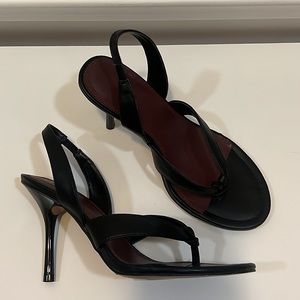 Black Heeled Sandals